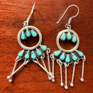 Kingman Turquoise Earrings.